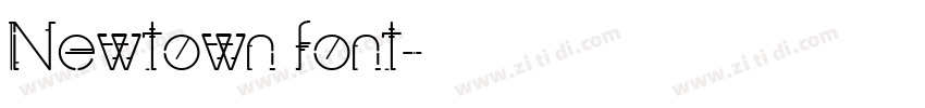Newtown font字体转换